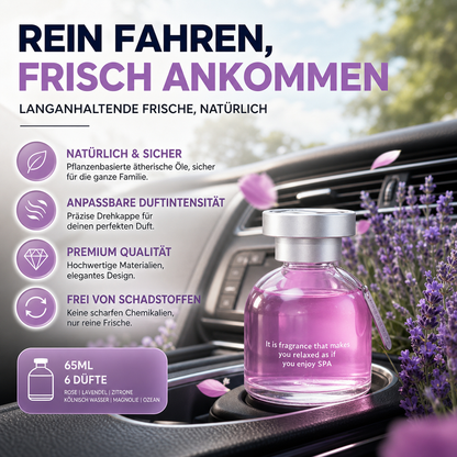 💥 50 % Rabatt ! Auto-Parfüm Natürlich & Langanhaltend – Kein Chemie, voller Duft! 🌸 6 Duftnoten wählbar, stufenlos einstellbar, sicher für alle ⚡ Limitiertes Angebot ⏳
