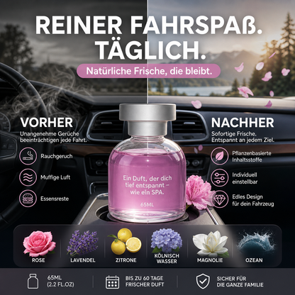 💥 50 % Rabatt ! Auto-Parfüm Natürlich & Langanhaltend – Kein Chemie, voller Duft! 🌸 6 Duftnoten wählbar, stufenlos einstellbar, sicher für alle ⚡ Limitiertes Angebot ⏳