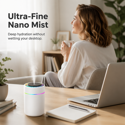 💧 50 % Rabatt ! Mini-USB-Luftbefeuchter mit RGB-Licht – Kein Lärm, volle Atmosphäre! 🌈 Überall nutzbar, schaltet sich selbst ein, nano-fein ⚡ Limitiertes Angebot ⏳