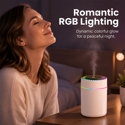 💧 50 % Rabatt ! Mini-USB-Luftbefeuchter mit RGB-Licht – Kein Lärm, volle Atmosphäre! 🌈 Überall nutzbar, schaltet sich selbst ein, nano-fein ⚡ Limitiertes Angebot ⏳