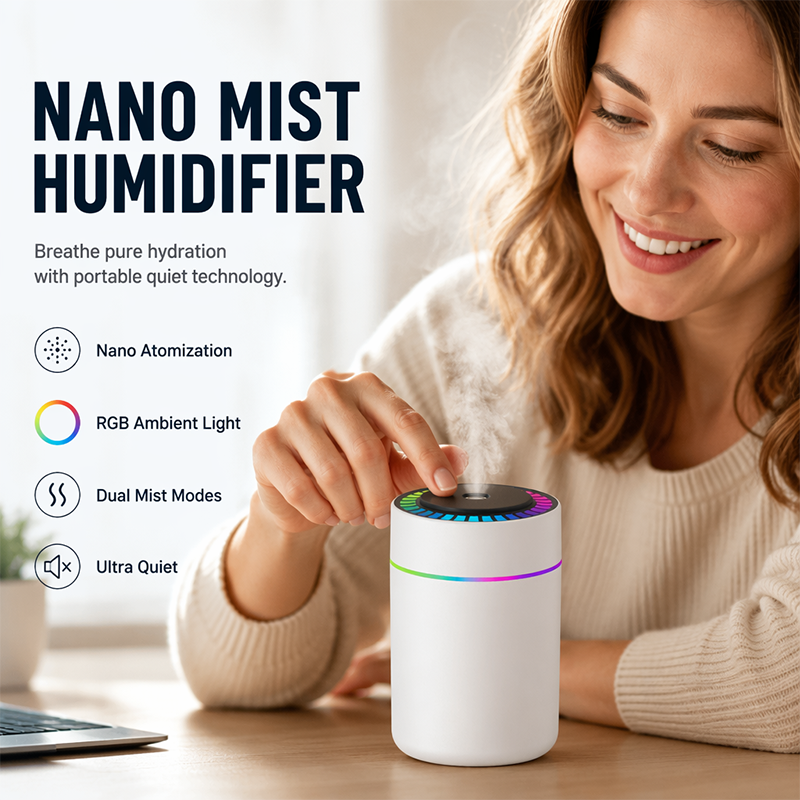 💧 50 % Rabatt ! Mini-USB-Luftbefeuchter mit RGB-Licht – Kein Lärm, volle Atmosphäre! 🌈 Überall nutzbar, schaltet sich selbst ein, nano-fein ⚡ Limitiertes Angebot ⏳
