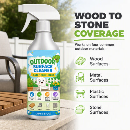 🧼 KAUFE 2, ERHALTE 1 GRATIS! 🏠 Multi-Oberflächen Terrassenreiniger – Entfernt Moos, Schmutz & Flecken – Ideal für Stein, Holz & Fliesen im Außenbereich 🌿