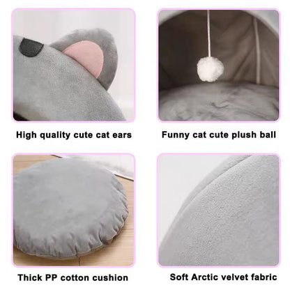 ✨ 50% RABATT! 🐾 2-in-1 Haustierzelt & -bett – Schützend, kuschelig & leicht faltbar – Ideal für Hund & Katze – drinnen & unterwegs 🐕
