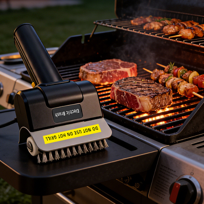 💥 50 % Rabatt ! Grillbürste Elektrisch Kabellos – Kein Schrubben, voller Glanz! 🔥 1100 U/min, 90 Min. Akku, splitterfrei ⚡ Limitiertes Angebot ⏳