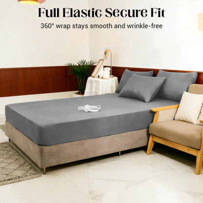 🔥Solange der Vorrat reicht 50 % Rabatt!🔥3-teiliges weiches Spannbettlaken-Set – einfache & sichere Passform