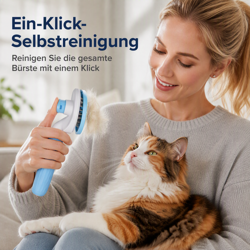 🐾 50 % Rabatt ! Selbstreinigende Tierbürste – Kein Chaos, volles Fell! ✨ Einfach reinigen, sanft bürsten, täglich einsetzbar 🐶🐱 Limitiertes Angebot ⏳