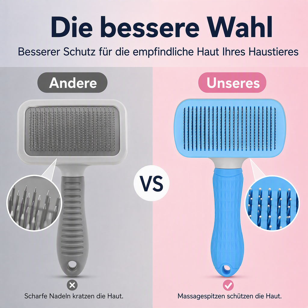 🐾 50 % Rabatt ! Selbstreinigende Tierbürste – Kein Chaos, volles Fell! ✨ Einfach reinigen, sanft bürsten, täglich einsetzbar 🐶🐱 Limitiertes Angebot ⏳