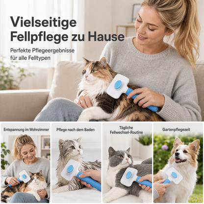 🐾 50 % Rabatt ! Selbstreinigende Tierbürste – Kein Chaos, volles Fell! ✨ Einfach reinigen, sanft bürsten, täglich einsetzbar 🐶🐱 Limitiertes Angebot ⏳