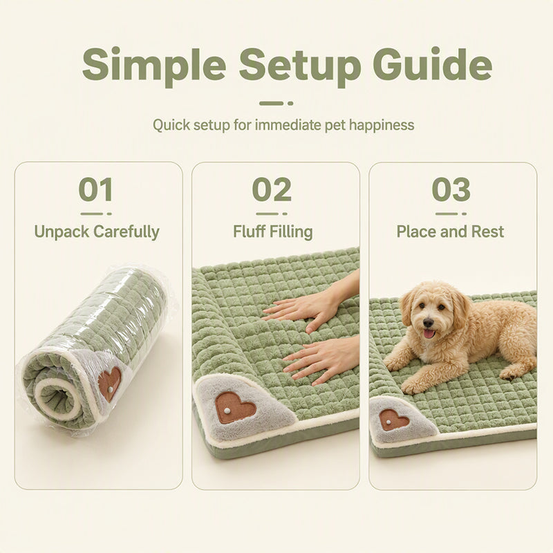 🛍️ 50 % Rabatt – Gepolsterte, waschbare Hundematte – weich, warm & vielseitig für Hunde & Katzen – ideal für alle Jahreszeiten 🐾