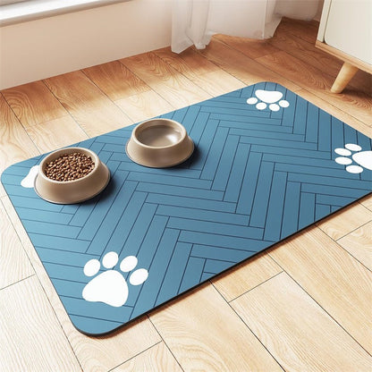 🐾🍽️ Futtermatte aus Diatomeenerde für Hunde & Katzen – wasseraufnehmend, rutschfest & leicht zu reinigen