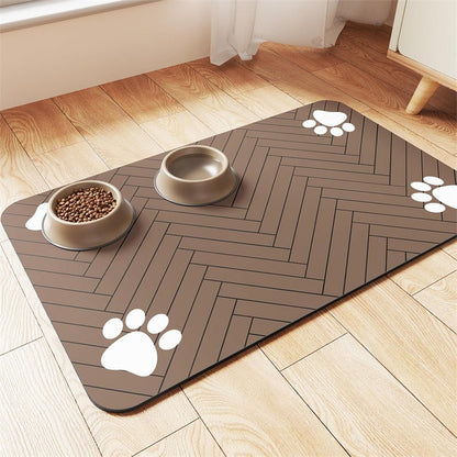 🐾🍽️ Futtermatte aus Diatomeenerde für Hunde & Katzen – wasseraufnehmend, rutschfest & leicht zu reinigen