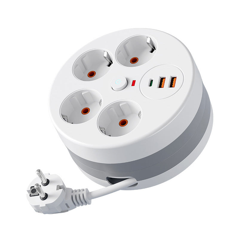 🔌 50% RABATT! ⚡ Steckdosenleiste mit Kabelaufroller – 4-fach, USB-Anschlüsse & 2,8 m einziehbares Kabel – Perfekte Ordnung für Zuhause & Büro ✨
