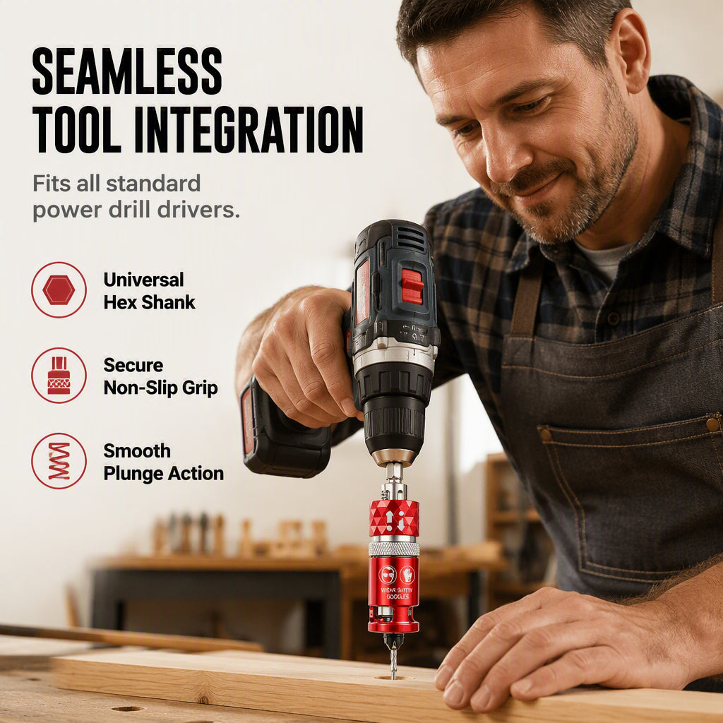 🔨 Sale 2026 — Über 19.400 verkauft! 🔥 Halbautomatisches Senkkopfbohrer-Set