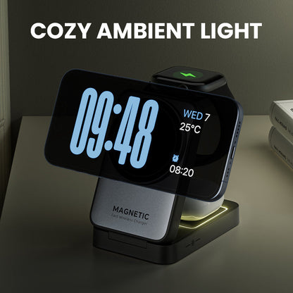 💥 50 % Rabatt ! 3-in-1 Wireless Ladestation – Kein Kabel, volle Power! 🔌 Alles gleichzeitig laden, faltet sich flach, blitzschnell ⚡ Limitiertes Angebot ⏳