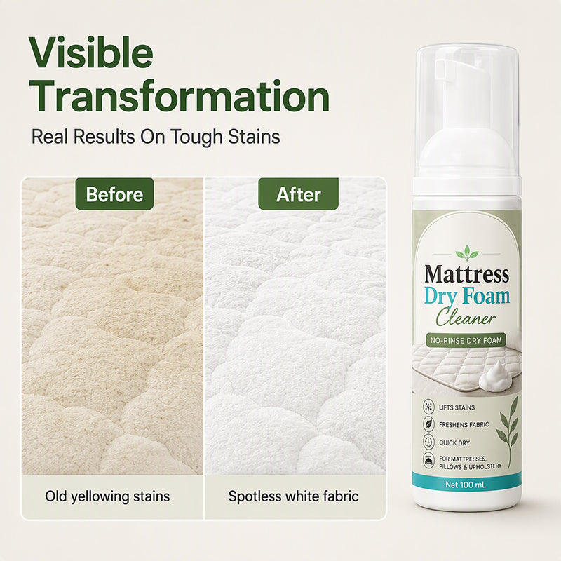🧼 Mehr kaufen, mehr sparen! Matratzen-Trockenschaumreiniger – Flecken und Gerüche ohne Nachspülen auffrischen! 🛏️ Enzymbasierter Schaum, schnelles Trocknen, für Matratzen, Sofa und Auto ✨