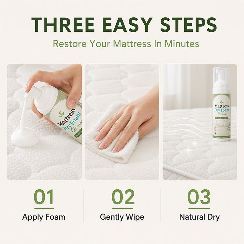 🧼 Mehr kaufen, mehr sparen! Matratzen-Trockenschaumreiniger – Flecken und Gerüche ohne Nachspülen auffrischen! 🛏️ Enzymbasierter Schaum, schnelles Trocknen, für Matratzen, Sofa und Auto ✨
