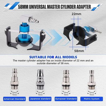 🔧 50% RABATT! 🚗 Universeller Bremszylinder-Adapter – Robuste Bauweise, präzise Passform & einfache Montage – Ideal für Bremsenentlüftung & Wartung an verschiedenen Fahrzeugen 🛠️