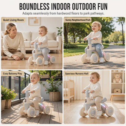 🚲 50% RABATT! 🎵 Baby-Laufrad mit Musik & Lichtern – Bunt, sicher & fördert die Motorik – Perfekt für spielerische Bewegung im Kinderzimmer ✨