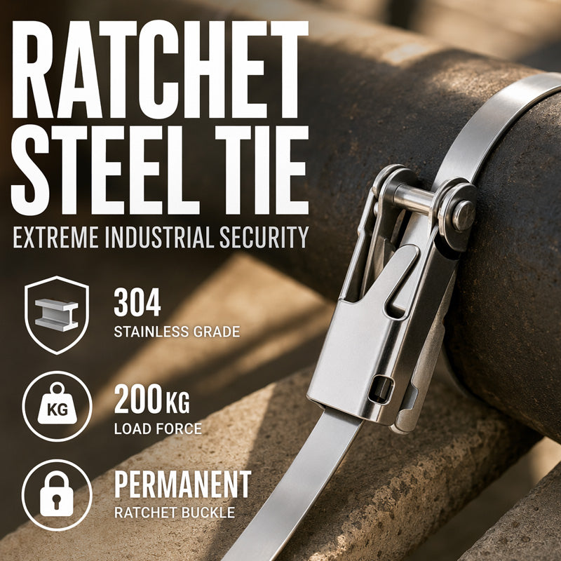💥 50 % Rabatt ! Edelstahl-Kabelbinder Profi – Kein Rost, volle Kraft! 🔩 Überall befestigbar, blitzschnell gespannt, wetterfest ⚡ Limitiertes Angebot ⏳