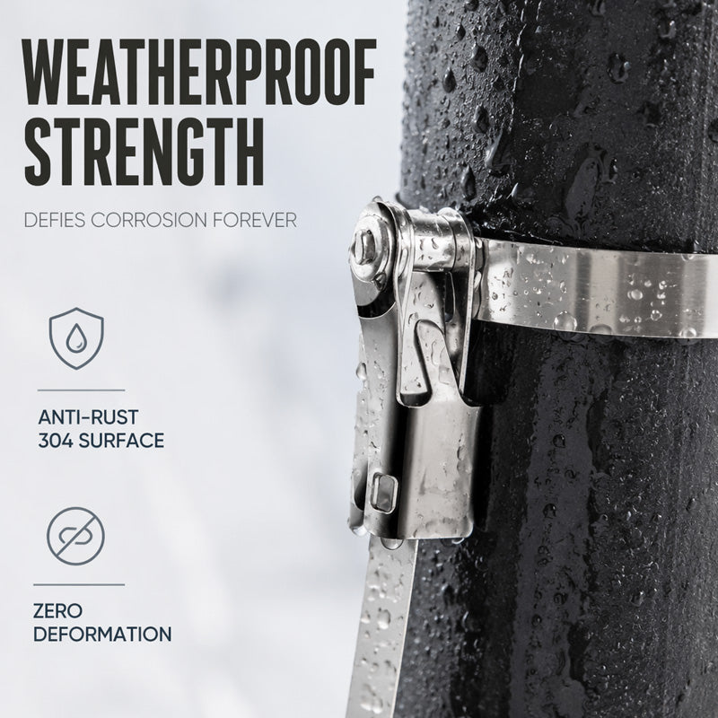 💥 50 % Rabatt ! Edelstahl-Kabelbinder Profi – Kein Rost, volle Kraft! 🔩 Überall befestigbar, blitzschnell gespannt, wetterfest ⚡ Limitiertes Angebot ⏳