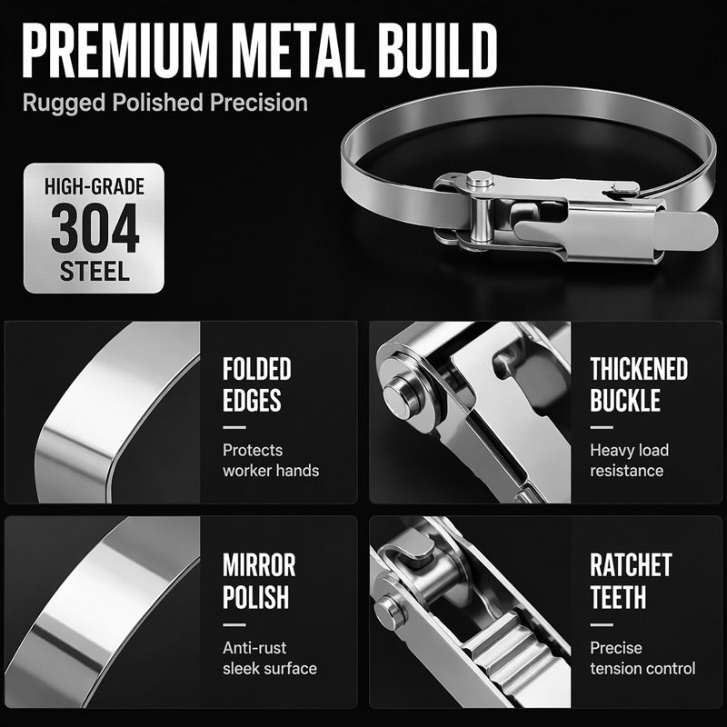 💥 50 % Rabatt ! Edelstahl-Kabelbinder Profi – Kein Rost, volle Kraft! 🔩 Überall befestigbar, blitzschnell gespannt, wetterfest ⚡ Limitiertes Angebot ⏳