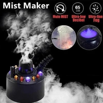 💨 JETZT 50 % RABATT! ⚡🎃🔥Ultraschall-Nebelmaschine mit 12 LEDs