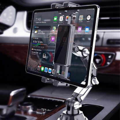 📢📢50% RABATT !!⏰Klappbarer Auto-Becherhalter-Tablethalter