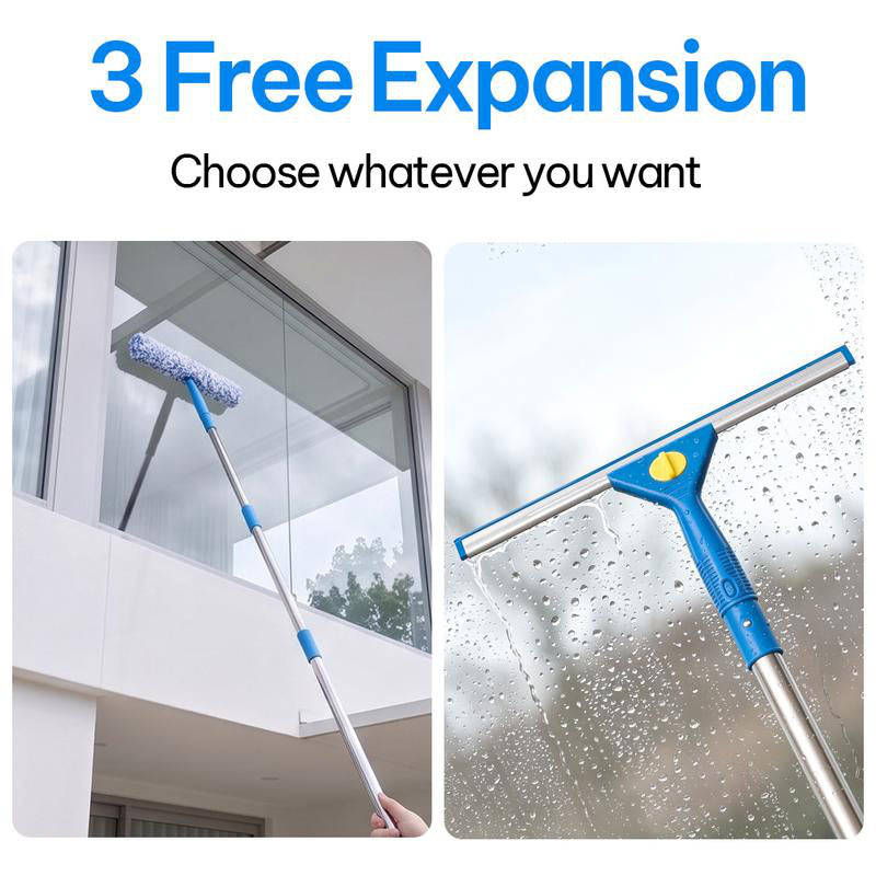 💥 50 % Rabatt ! 2-in-1 Fenster- & Glasreiniger – Streifenfrei ohne Mühe! 🧹 Überall einsetzbar, Mikrofaser + Abzieher in einem, für jede Scheibe ⚡ Limitiertes Angebot ⏳