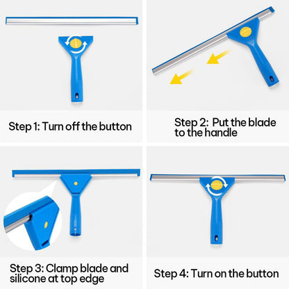 💥 50 % Rabatt ! 2-in-1 Fenster- & Glasreiniger – Streifenfrei ohne Mühe! 🧹 Überall einsetzbar, Mikrofaser + Abzieher in einem, für jede Scheibe ⚡ Limitiertes Angebot ⏳