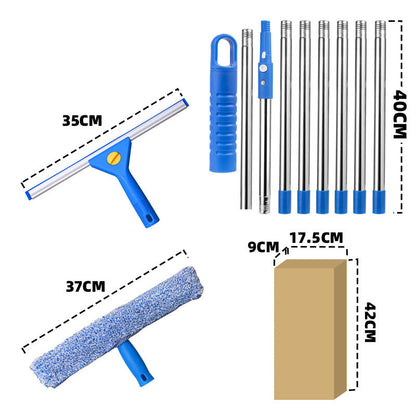 💥 50 % Rabatt ! 2-in-1 Fenster- & Glasreiniger – Streifenfrei ohne Mühe! 🧹 Überall einsetzbar, Mikrofaser + Abzieher in einem, für jede Scheibe ⚡ Limitiertes Angebot ⏳