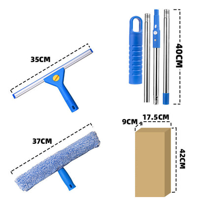 💥 50 % Rabatt ! 2-in-1 Fenster- & Glasreiniger – Streifenfrei ohne Mühe! 🧹 Überall einsetzbar, Mikrofaser + Abzieher in einem, für jede Scheibe ⚡ Limitiertes Angebot ⏳