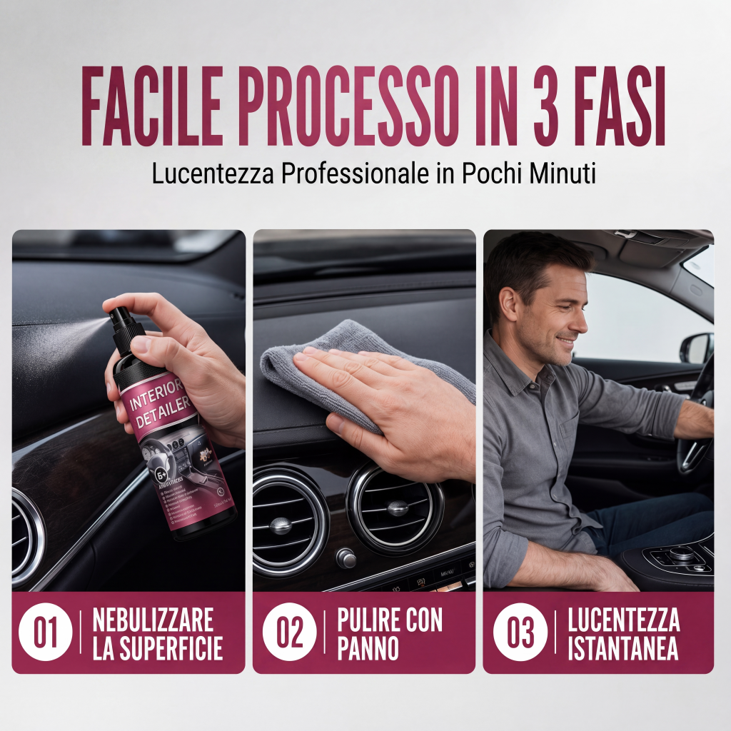 💥 50 % Rabatt ! Auto-Innenraum Detailer Spray – Kein Schrubben, voller Glanz! 🚗 Für alle Oberflächen, schützt vor UV, trocknet rückstandsfrei ✨ Limitiertes Angebot ⏳