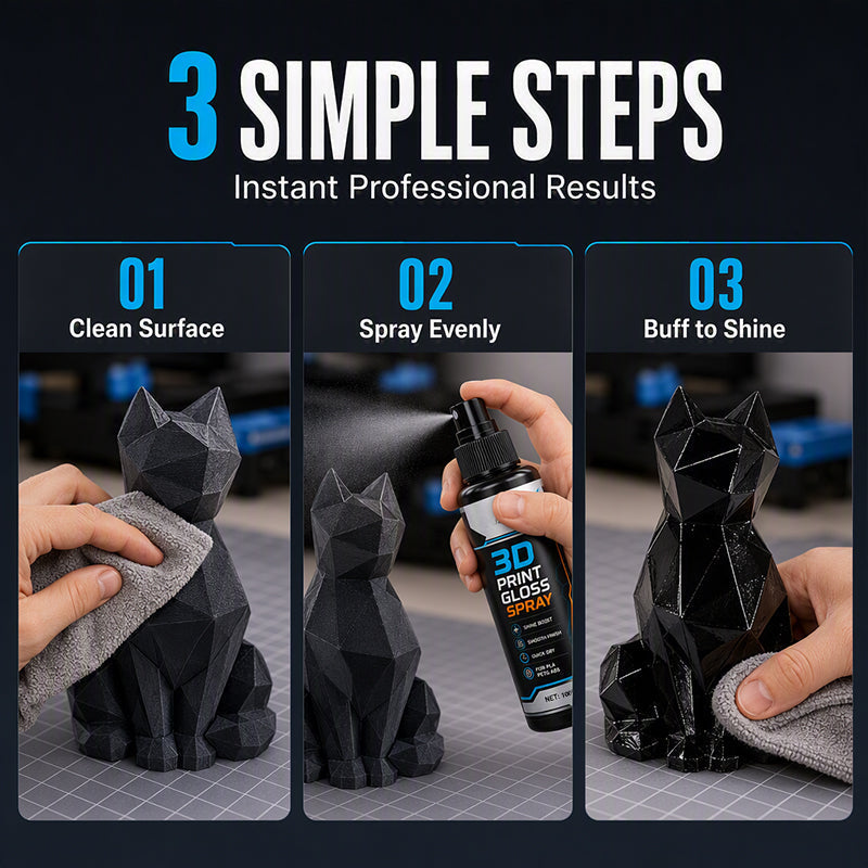 🖨️ KAUFE 2, ERHALTE 1 GRATIS! ✨ 3D-Drucker Glanzspray – Schnelltrocknend, reduziert Schichtlinien & glänzend – Ideal für PLA, PETG & ABS – Perfekte Oberflächenveredelung 🎨
