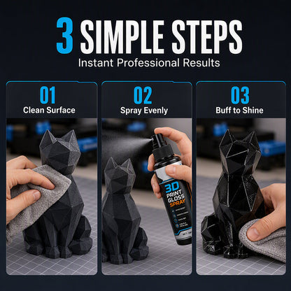 🖨️ KAUFE 2, ERHALTE 1 GRATIS! ✨ 3D-Drucker Glanzspray – Schnelltrocknend, reduziert Schichtlinien & glänzend – Ideal für PLA, PETG & ABS – Perfekte Oberflächenveredelung 🎨