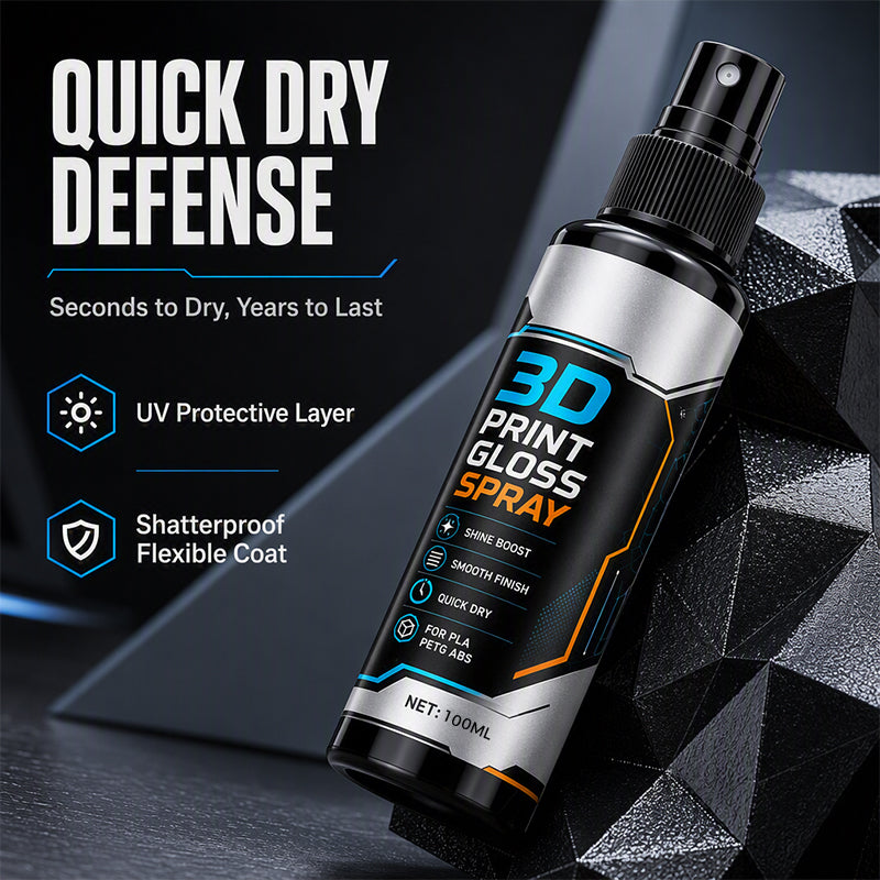🖨️ KAUFE 2, ERHALTE 1 GRATIS! ✨ 3D-Drucker Glanzspray – Schnelltrocknend, reduziert Schichtlinien & glänzend – Ideal für PLA, PETG & ABS – Perfekte Oberflächenveredelung 🎨