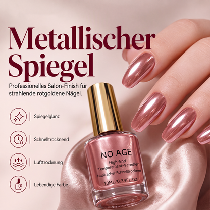 💅 50 % Rabatt ! Schnelltrocknender Metallic-Nagellack – Salon-Look ganz ohne Lampe! ✨ Trocknet an der Luft, splittert nicht ab, strahlender Spiegeleffekt 🌹