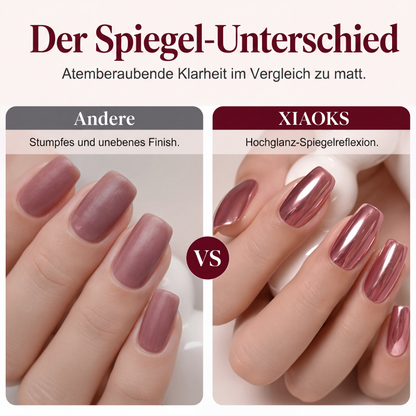 💅 50 % Rabatt ! Schnelltrocknender Metallic-Nagellack – Salon-Look ganz ohne Lampe! ✨ Trocknet an der Luft, splittert nicht ab, strahlender Spiegeleffekt 🌹