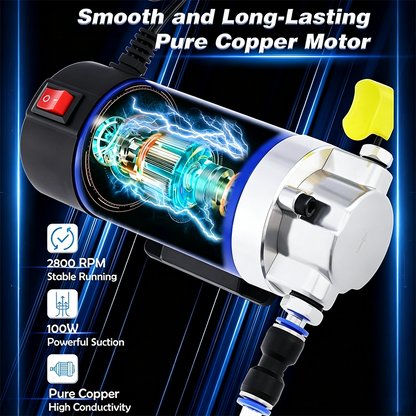 🛍️ 50% RABATT! 🔧 Tragbare 12V-Ölablasspumpe – Kupfermotor, inkl. Schläuche & Box – Ideal für Motor- & Getriebeölwechsel 🚗