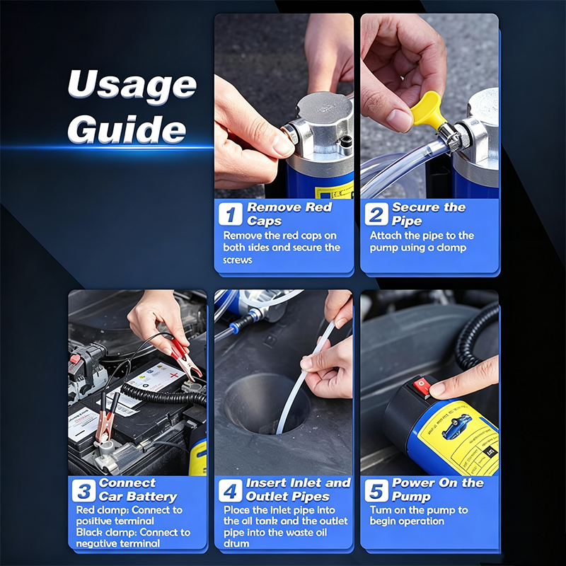 🛍️ 50% RABATT! 🔧 Tragbare 12V-Ölablasspumpe – Kupfermotor, inkl. Schläuche & Box – Ideal für Motor- & Getriebeölwechsel 🚗