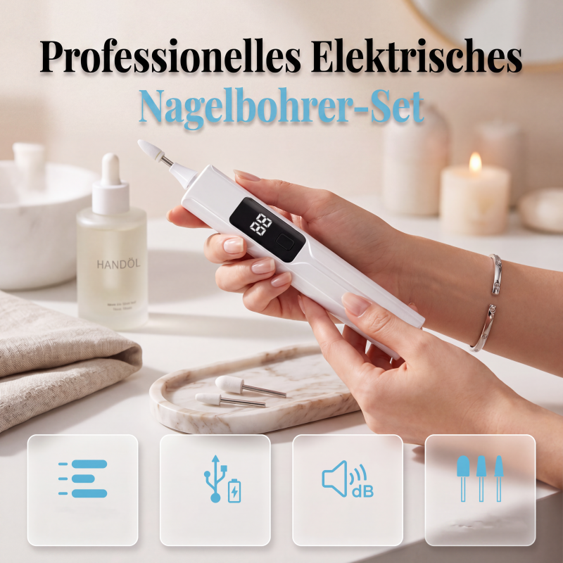 💅 1 kaufen, 1 gratis! Elektrischer Nagelfräser für Nagelpilz & Maniküre – zum Schleifen, Polieren & Entfernen von Gelnägeln✨