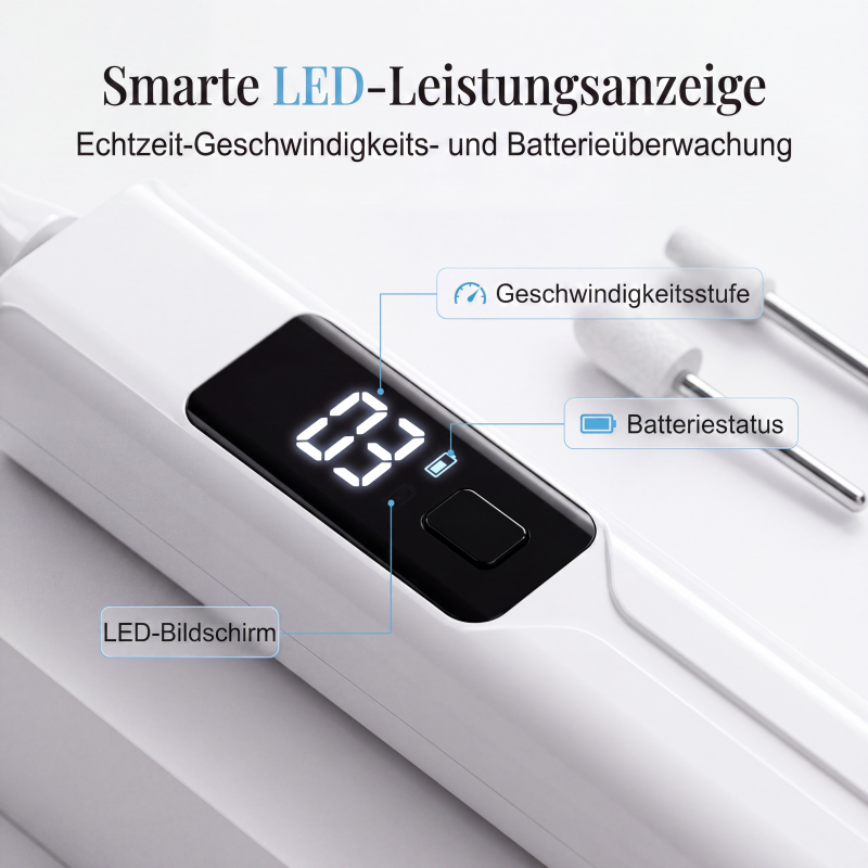 💅 1 kaufen, 1 gratis! Elektrischer Nagelfräser für Nagelpilz & Maniküre – zum Schleifen, Polieren & Entfernen von Gelnägeln✨