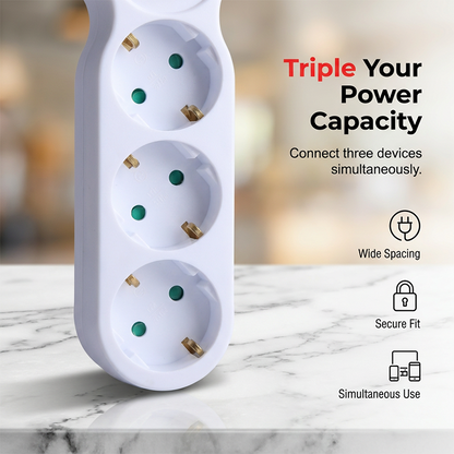 🔌 50 % Rabatt! 3-fach Steckdosenadapter mit Schalter – Mehr Strom, weniger Platz! ⚡ Kindersicher, feuerhemmend, sofort einsatzbereit 🏠 Limitiertes Angebot ⏳