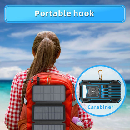 📢📢50% RABATT !!⏰Solar-Powerbank 20000mAh mit LED-Taschenlampe – Solarladefunktion, hohe Kapazität & helles Licht – Ideal für Outdoor, Camping & Notfälle 🔦