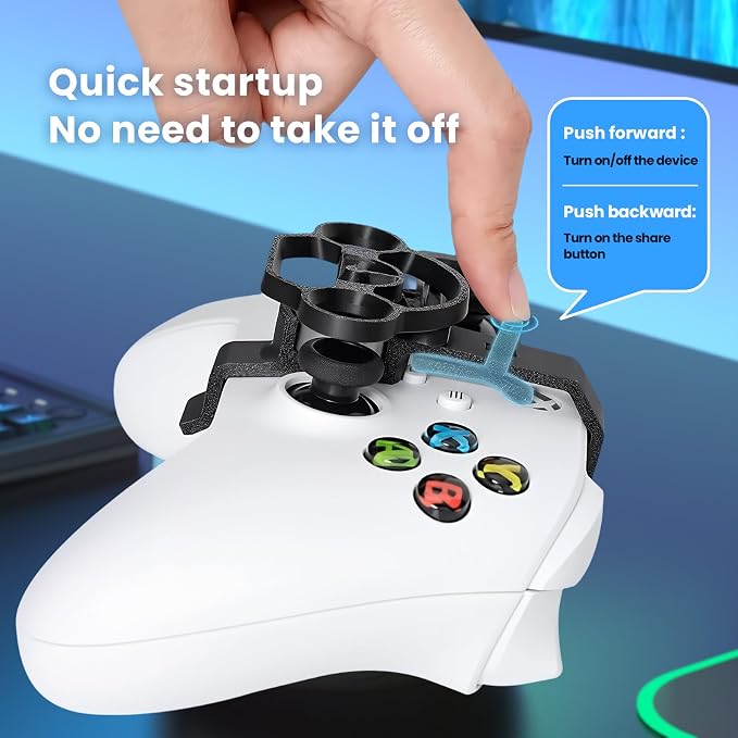💥 50% Rabatt! 🏎️ Mini-Lenkradhalterung für Xbox Series X|S oder PS5. Verwandelt Daumenhebel in intuitive Lenkbewegungen. Keine Installation nötig. Kompakt & leicht. Perfekt für Rennspiele 🎮
