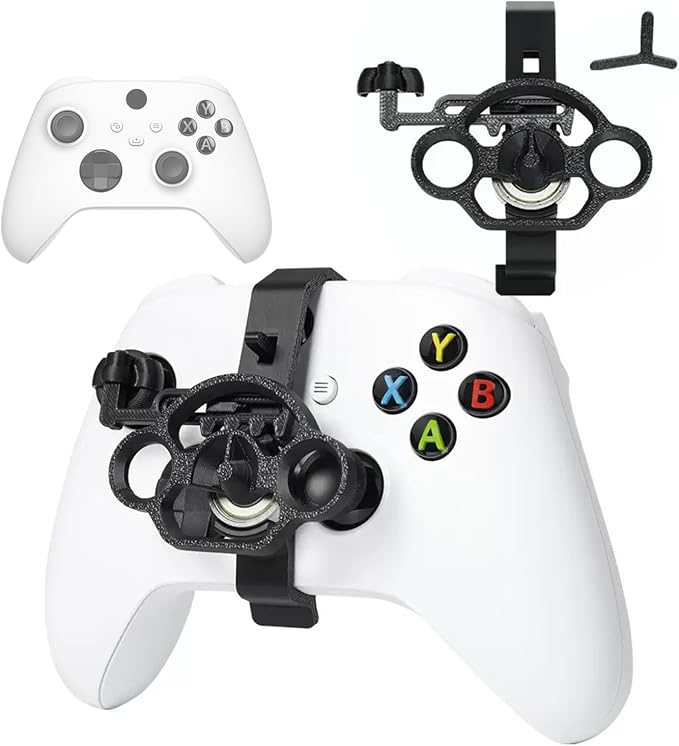 💥 50% Rabatt! 🏎️ Mini-Lenkradhalterung für Xbox Series X|S oder PS5. Verwandelt Daumenhebel in intuitive Lenkbewegungen. Keine Installation nötig. Kompakt & leicht. Perfekt für Rennspiele 🎮