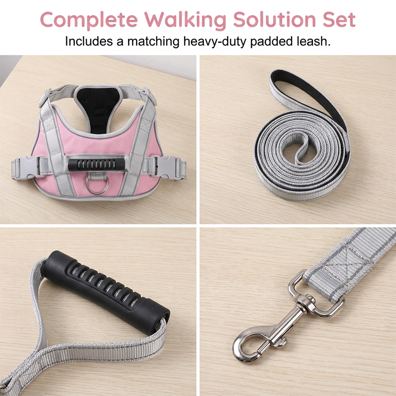 🐕 50 % Rabatt ! Hundegeschirr ohne Zug – Geschirr- und Leinen-Setendlich entspannt! 🐕 Atmungsaktives Mesh, reflektierende Gurte & Haltegriff ⚡ Limitiertes Angebot ⏳