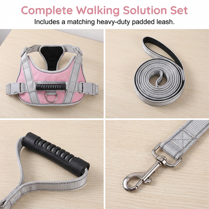 🐕 50 % Rabatt ! Hundegeschirr ohne Zug – Geschirr- und Leinen-Setendlich entspannt! 🐕 Atmungsaktives Mesh, reflektierende Gurte & Haltegriff ⚡ Limitiertes Angebot ⏳