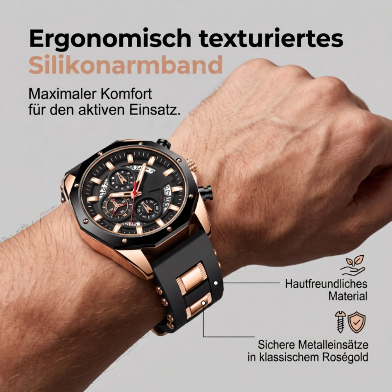 📢📢50% RABATT !!⏰Sportliche Herren-Chronographen-Uhr