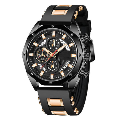 📢📢50% RABATT !!⏰Sportliche Herren-Chronographen-Uhr