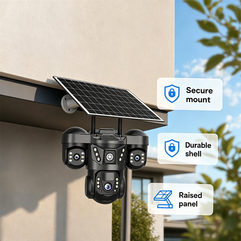 🔥50 % Rabatt! Solar-Überwachungskamera Außen 360° – Kein Stromkabel, volle Sicht! 📷 Überall montierbar, sieht auch nachts, IP67 regenfest ☀️ Limitiertes Angebot ⏳